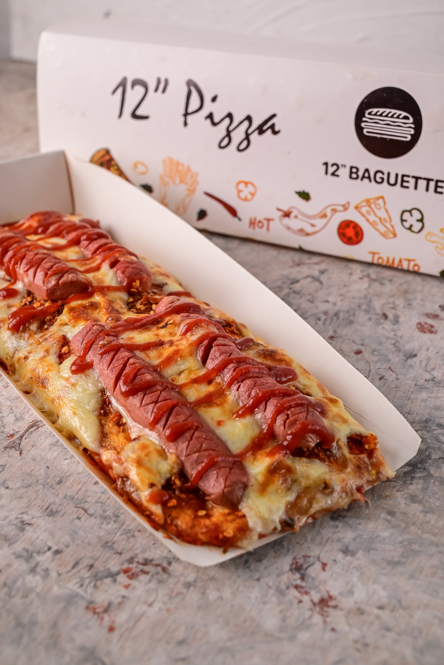 Chicken sausage pizza