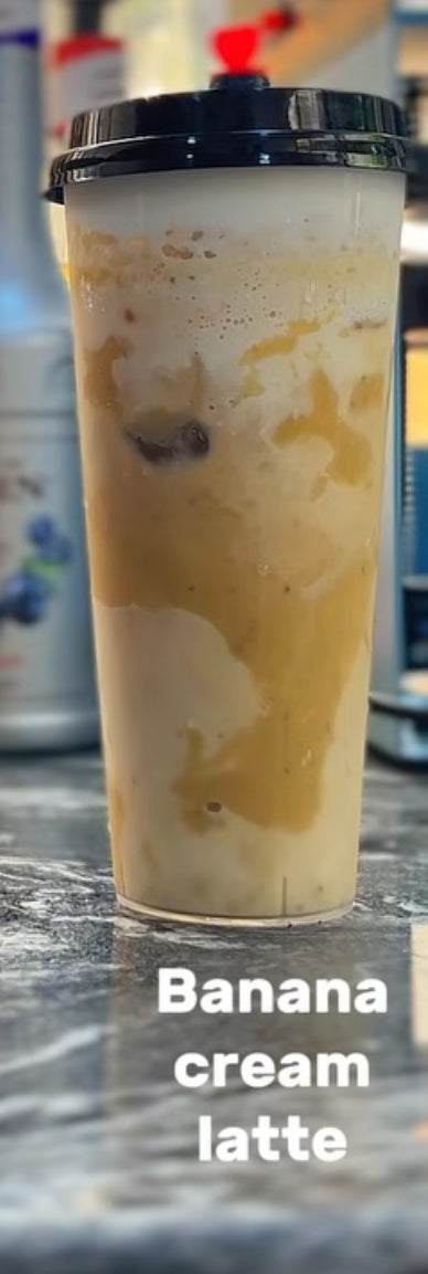 Banana cream latte