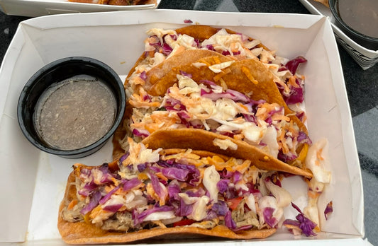 Pulled chicken taco