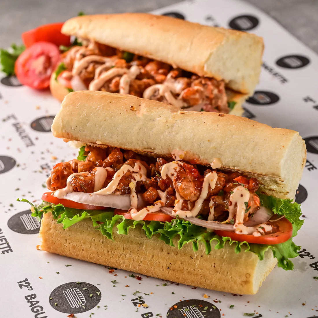 Shrimp baguette